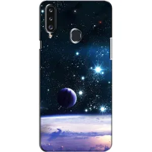 Чехол (ТПУ) с планетами на Samsung Galaxy A20s (A207) (Космический вид)