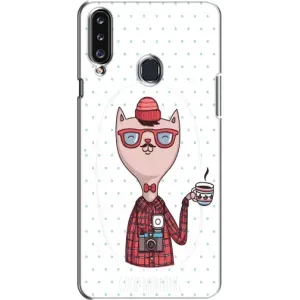 Чехол на тематику: Коты для Samsung Galaxy A20s (A207) (Кот аристократ)