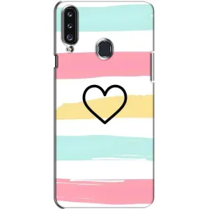 Чехлы с тематикой "Маленькие Сердечки" на Samsung Galaxy A20s (A207) (Красивое сердечко)