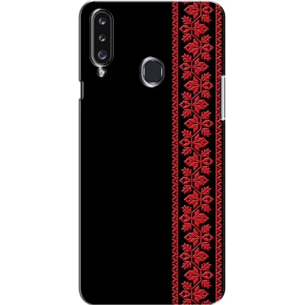 Чехол с рисунком «Красная Вышиванка» для Samsung Galaxy A20s (A207) Чехол с рисунком «Красная Вышиванка» для Samsung Galaxy A20s (A207)