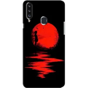 Летний Чехол на Samsung Galaxy A20s (A207) (Красный Закат)