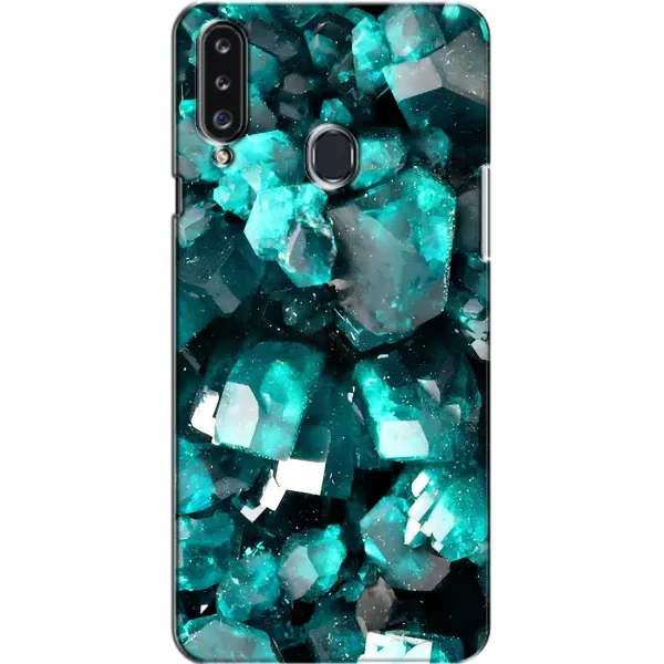 Чехол с рисунком «Кристалы» для Samsung Galaxy A20s (A207)