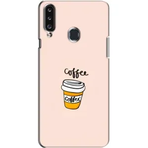 Чохол з зображенням смачної їжі для Samsung Galaxy A20s (A207) (Кружка Кави)