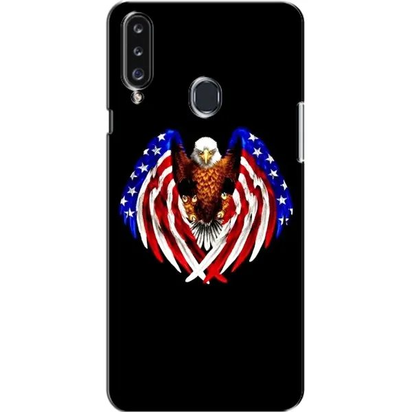 Чехол с рисунком «Крылья США» для Samsung Galaxy A20s (A207)