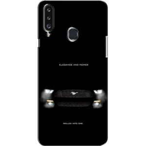 Чехлы с тематикой "Крутые машины" на Samsung Galaxy A20s (A207) (Черный Land Rover)