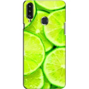 Чохол з зображенням смачної їжі для Samsung Galaxy A20s (A207) (Лайм)
