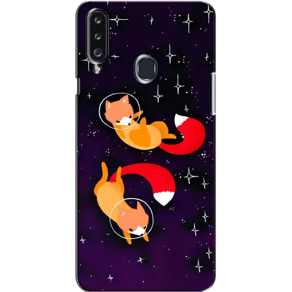 Чехол с рисунком «Лисы» для Samsung Galaxy A20s (A207) Чехол с рисунком «Лисы» для Samsung Galaxy A20s (A207)