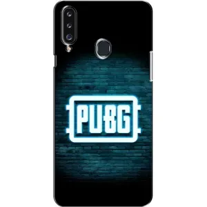 Чохол (TPU) з картинкою "Лого Пабг" на Самсунг А20с (2017) (Лого PUBG)