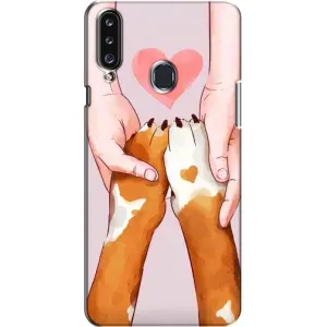 Чехол (ТПУ) Милые собачки для Samsung Galaxy A20s (A207) (Любовь к собакам)