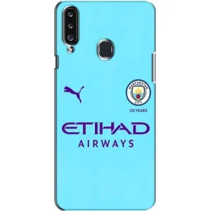 Силиконовые Чехлы принт Футбол на Samsung Galaxy A20s (A207) (Man City)