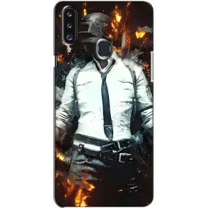 Чохол з картинкою "Герой Pubg" на Samsung Galaxy A20s (A207) (Man Пубг)