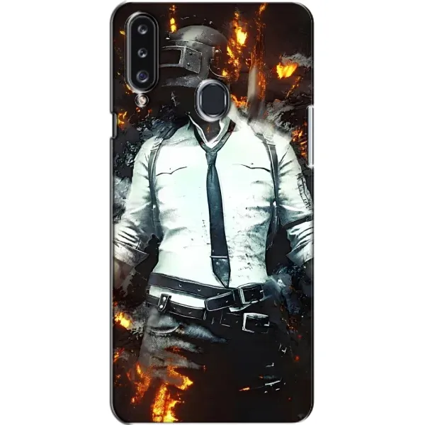 Чехол с рисунком «Man Пубг» для Samsung Galaxy A20s (A207)
