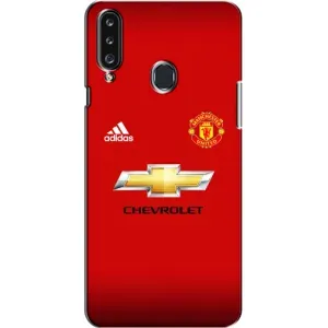 Силиконовые Чехлы принт Футбол на Samsung Galaxy A20s (A207) (Man United)