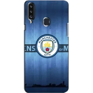 Силиконовые Чехлы принт Футбол на Samsung Galaxy A20s (A207) (ManCity)