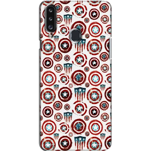 Чехол с рисунком «Марвел щиты» для Samsung Galaxy A20s (A207) Чехол с рисунком «Марвел щиты» для Samsung Galaxy A20s (A207)