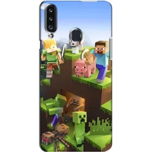 Чохли для Samsung Galaxy A20s (A207) (Персонажі МайнКрафт) (Майн-крафт)