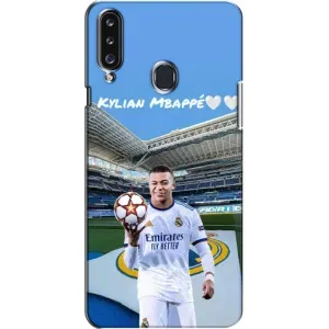 Чехол (TPU) с Футболистом на Samsung Galaxy A20s (A207) (Mbappe Real)