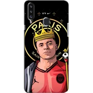 Чехол (TPU) с Футболистом на Samsung Galaxy A20s (A207) (Mbappe King)