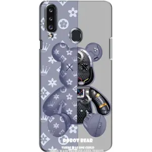 Силіконовий чохол для Samsung Galaxy A20s (A207) (Ведмідь Louis Vuitton)