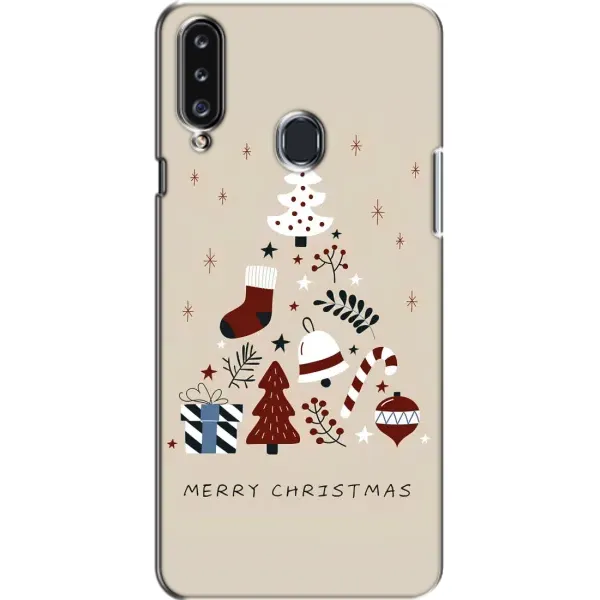Чехол с рисунком «Merry Christmas» для Samsung Galaxy A20s (A207) Чехол с рисунком «Merry Christmas» для Samsung Galaxy A20s (A207)