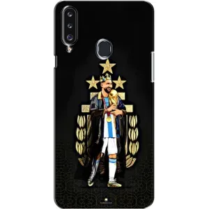Чехлы Лео Месси Аргентина для Samsung Galaxy A20s (A207) (Месси король)