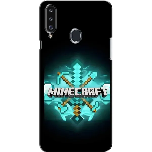 Чехол с рисунком «MineCraft 2» для Samsung Galaxy A20s (A207)