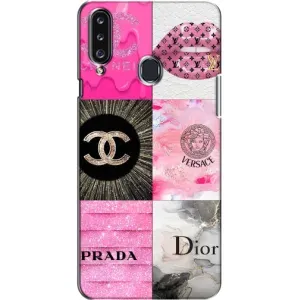Чохол (Dior, Prada, YSL, Chanel) для Samsung Galaxy A20s (A207) (Модніца)