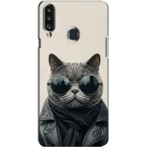 Чехол на тематику: Коты для Samsung Galaxy A20s (A207) (Модный кот)