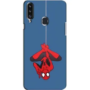 Чохол Супергерой Людина Павук на Samsung Galaxy A20s (A207) (На павутині)