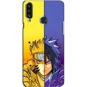Купить Чехлы на телефон с принтом Anime для Samsung Galaxy A20s (A207) (Naruto Vs Sasuke)