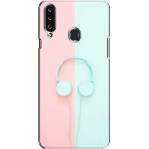 Девчачий Чехол для Samsung Galaxy A20s (A207) (Наушники)