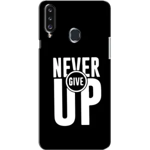 Силіконовый Чохол на Samsung Galaxy A20s (A207) з картинкою НАЙК (Never Give UP)