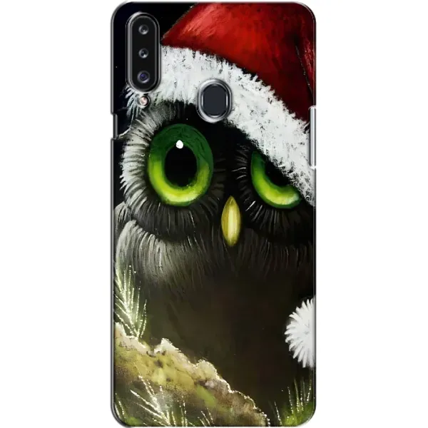 Чехол с рисунком «Новогодняя Сова» для Samsung Galaxy A20s (A207) Чехол с рисунком «Новогодняя Сова» для Samsung Galaxy A20s (A207)