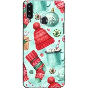 Чехол Санта Клаус для Samsung Galaxy A20s (A207) (Одежда)