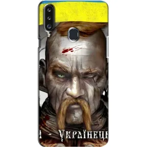Чехол с картинкой (Патриотический КОЗАК) на Samsung Galaxy A20s (A207) (Одноглазый Козак)