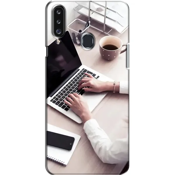 Чехол с рисунком «Офисный работник» для Samsung Galaxy A20s (A207)