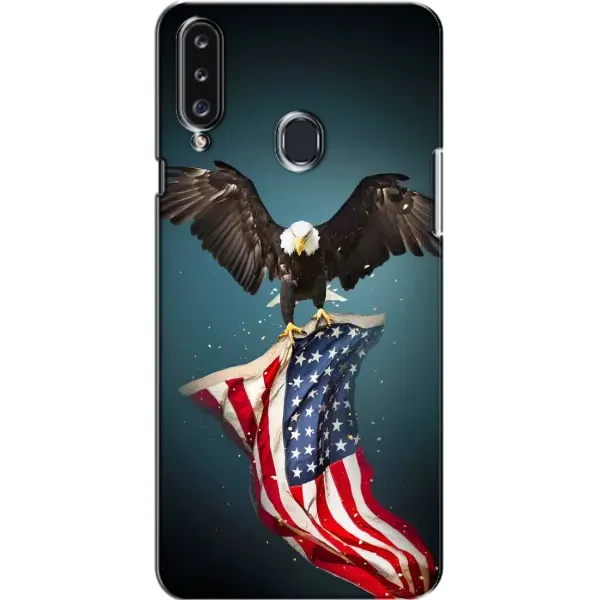 Чехол с рисунком «Орел и флаг» для Samsung Galaxy A20s (A207)