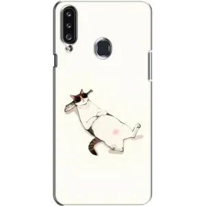 Чехол на тематику: Коты для Samsung Galaxy A20s (A207) (Отдых)