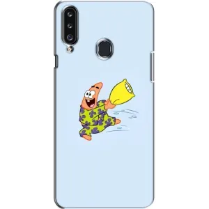 Чехлы с Патриком на Samsung Galaxy A20s (A207) (Патрик с подушкой)