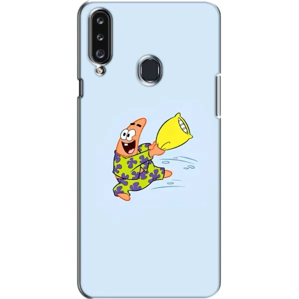 Чехол с рисунком «Патрик с подушкой» для Samsung Galaxy A20s (A207)