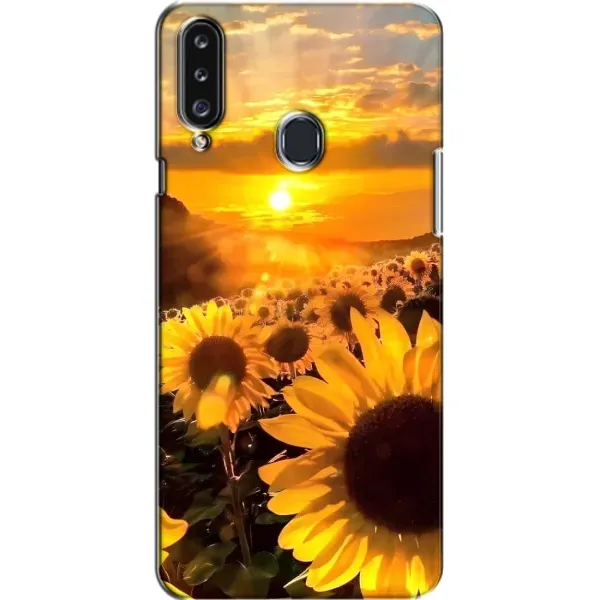 Чехол с рисунком «поле подсолнухов» для Samsung Galaxy A20s (A207)