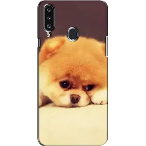 Чехол (ТПУ) Милые собачки для Samsung Galaxy A20s (A207) (Померанский шпиц)