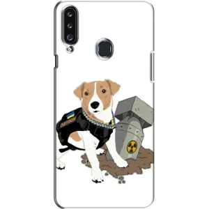 Чехол с принтом Собаки Патрон для Samsung Galaxy A20s (A207) (Пёс Патрон с ракетой)