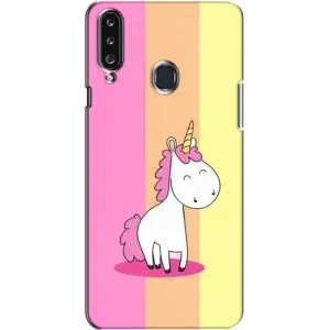 Чехол Unicorn на Samsung Galaxy A20s (A207) (Радужный Единорог)