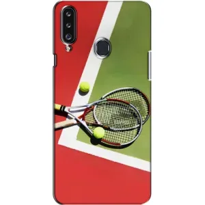 Чохли з прінтом Спортивна тематика для Samsung Galaxy A20s (A207) (Ракетки теніс)