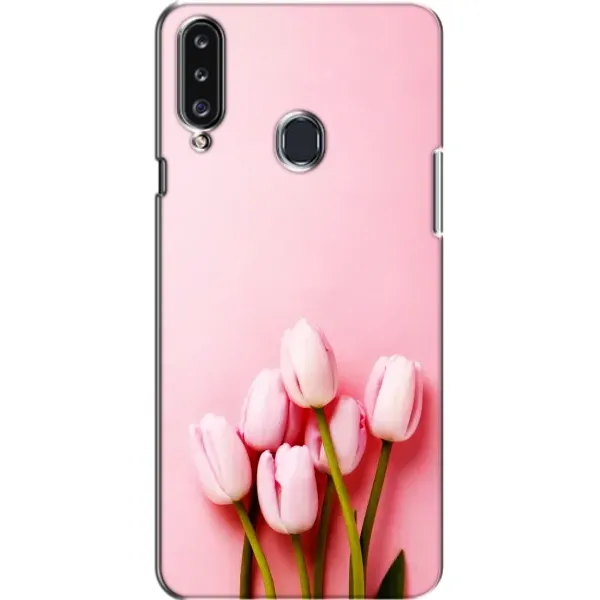 Чехол с рисунком «Розовые тюльпаны» для Samsung Galaxy A20s (A207) Чехол с рисунком «Розовые тюльпаны» для Samsung Galaxy A20s (A207)