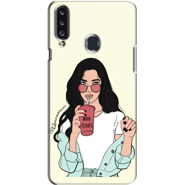 Чехол с рисунком «С напитком» для Samsung Galaxy A20s (A207) Чехол с рисунком «С напитком» для Samsung Galaxy A20s (A207)