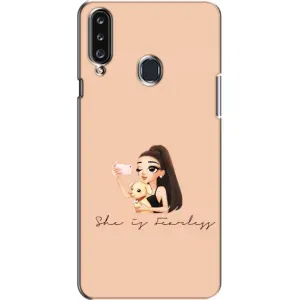 Силіконовый Чохол на Samsung Galaxy A20s (A207) з картинкой Модных девушек (З собакою)