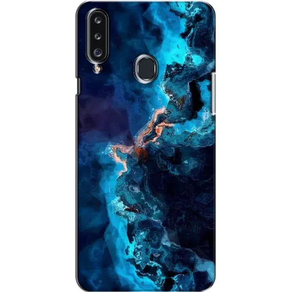 Чехол с рисунком «Синий мрамор» для Samsung Galaxy A20s (A207) Чехол с рисунком «Синий мрамор» для Samsung Galaxy A20s (A207)