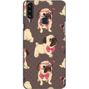 Чехол (ТПУ) Милые собачки для Samsung Galaxy A20s (A207) (Собачки Мопсики)